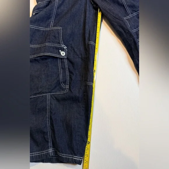 BDG Urban Outfitters Rih Extreme Baggy Cargo Jeans Y2K Retro Sz 10 - Picture 7 of 10